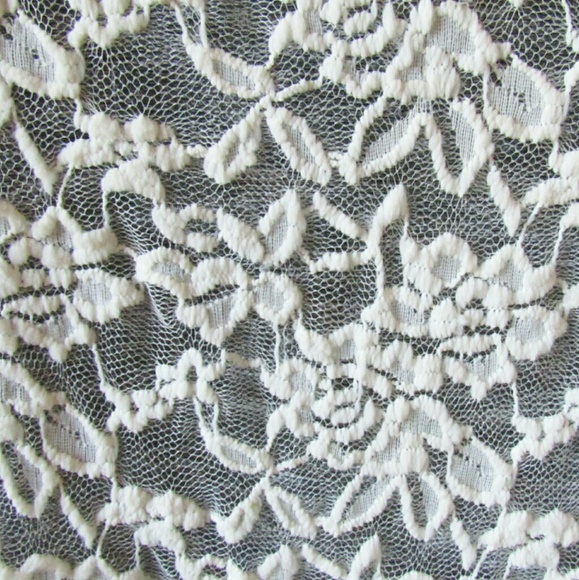 American dream ivory lace long sleeve gray shirt S - Picture 3 of 5